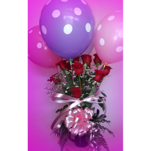 12 Rosas y Globos en Copon