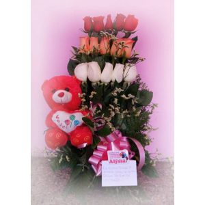 15 Rosas y Peluche