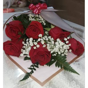 Media Docena Rosas en Manojo