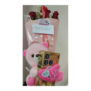 Rosas, Peluche y Bombones
